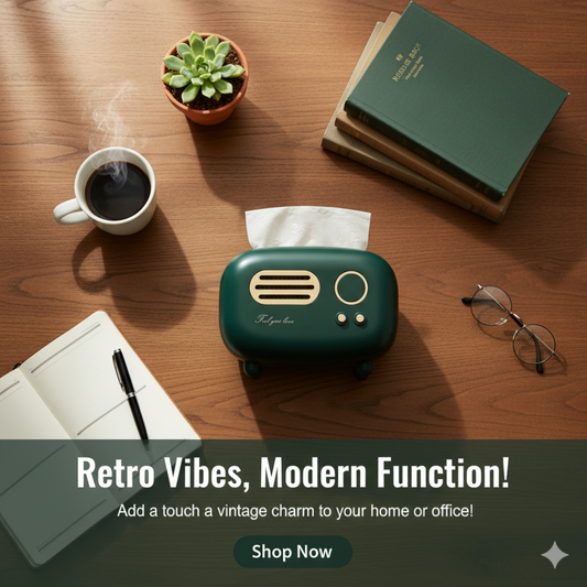 Vintage Radio Box Tissue Holder
