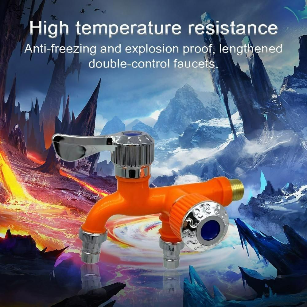 Dual Control 2-in-1 Multi-Functional Faucet | Dual Water Outlet Kitchen & Bathroom Tap