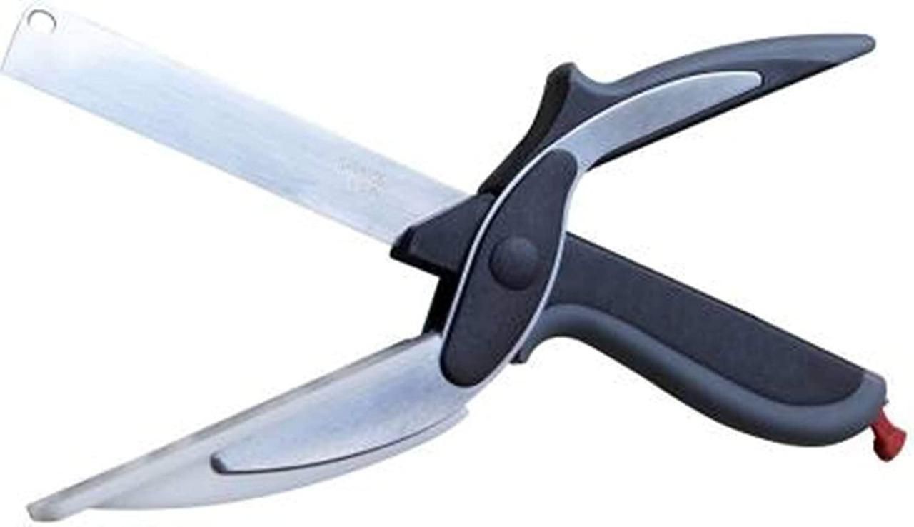 2-in-1 Steel Smart Clever Cutter – Kitchen Knife & Mini Chopping Board
