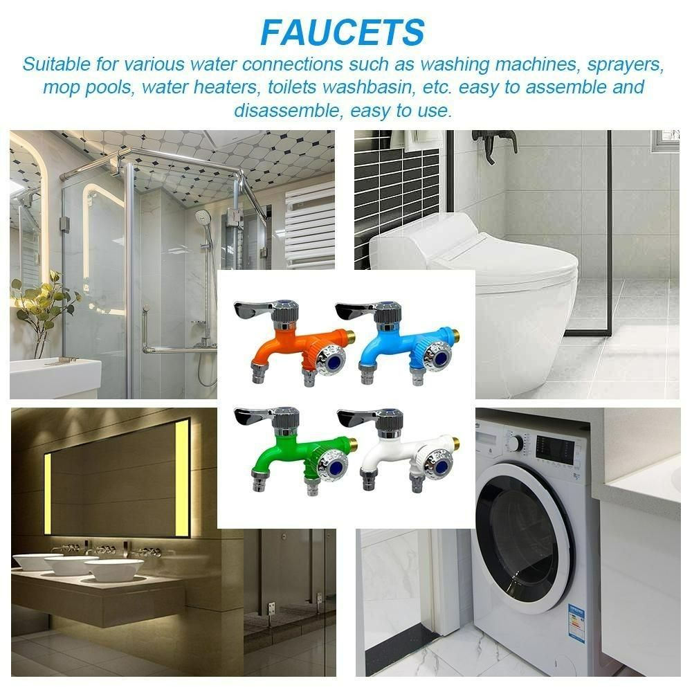 Dual Control 2-in-1 Multi-Functional Faucet | Dual Water Outlet Kitchen & Bathroom Tap