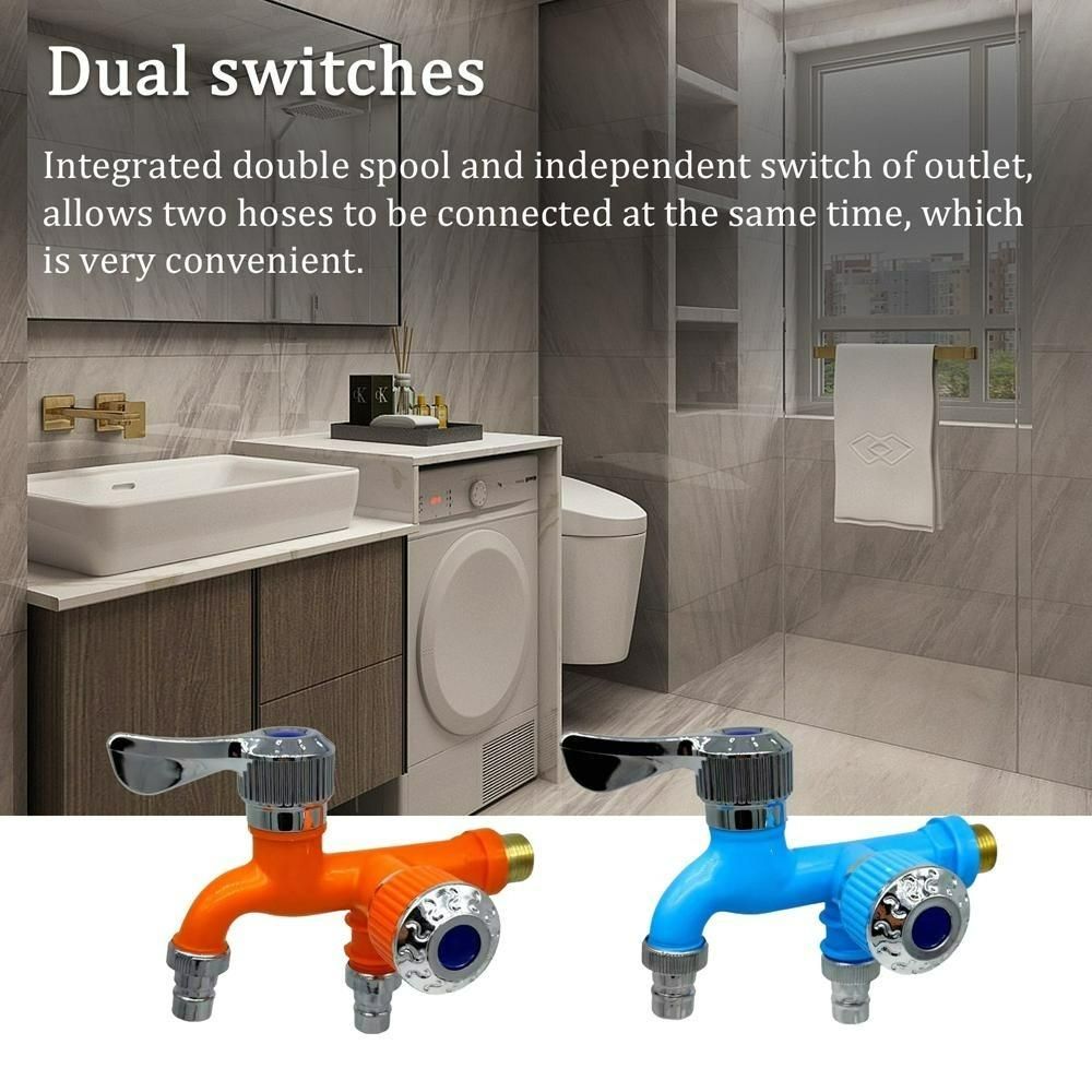Dual Control 2-in-1 Multi-Functional Faucet | Dual Water Outlet Kitchen & Bathroom Tap
