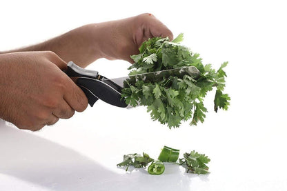 2-in-1 Steel Smart Clever Cutter – Kitchen Knife &amp; Mini Chopping Board